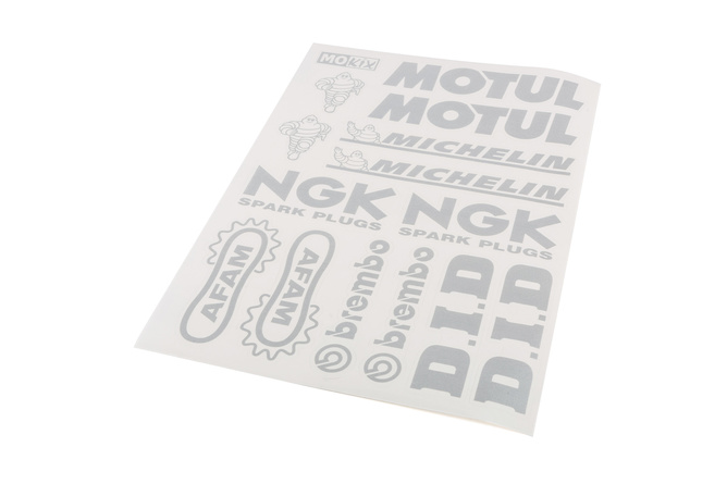 Sticker Sheet Kit Sponsor silver