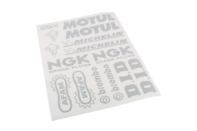 Sticker Sheet Kit Sponsor silver