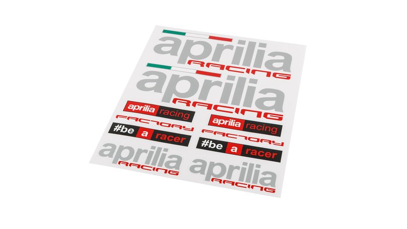 Foglio Adesivi Aprilia Racing 25x20cm