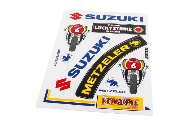 Sticker Sheet Sponsor Suzuki / Metzeler 33x22cm