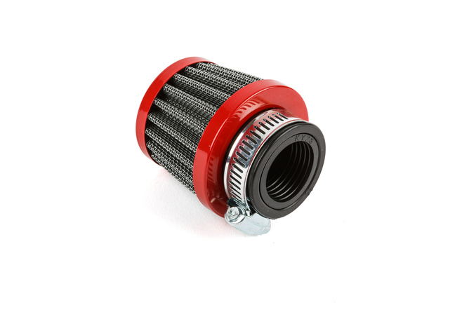 Air Filter conical KN small D.28-35mm red