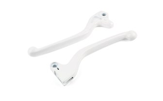 Brake Levers x2 white MBK Booster / Yamaha BW's after 2004 / Stunt /Slider