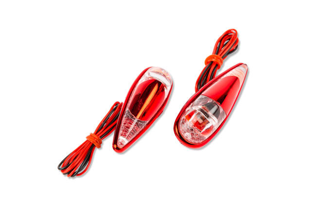 Indicators / Lamps glue-on drop-shaped Fender red / white / orange