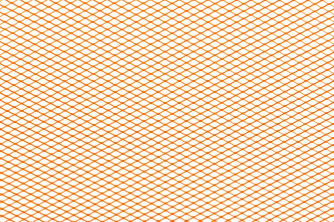 Grille déco orange anodisé RACING STR8 petit maillon (30x30cm)