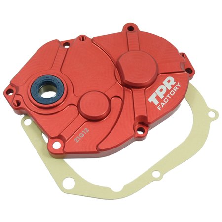 パーツ Transmission CaseCover TPR Factory Gearbox Cover TPR Factory aluminium CNC rot Minarelli | MAXISCOOT