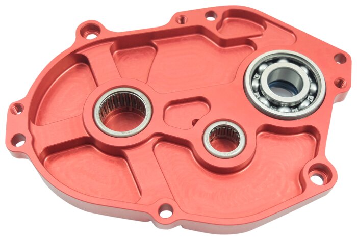 パーツ Transmission CaseCover TPR Factory Gearbox Cover TPR Factory aluminium CNC rot Minarelli | MAXISCOOT