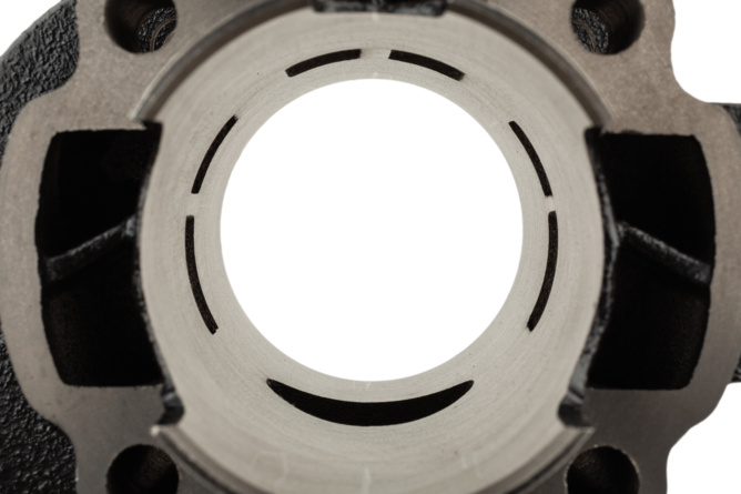 Cylinder Kit Top Performances black 70cc 12mm pin Minarelli horizontal AC