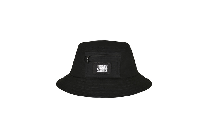 Sombrero de pesca Sombrero de cubo de lona Logo Negro