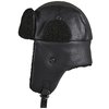 Trapper Hat Imitation Leather black