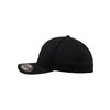 Gorra de béisbol Leatherpatch Flexfit negra