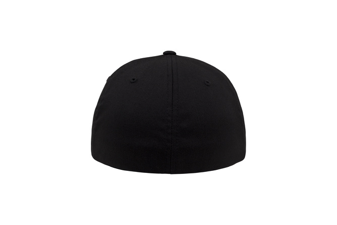 Baseball Cap Leatherpatch Flexfit black