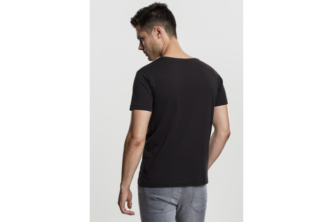 T-Shirt Quilted Pocket schwarz/schwarz