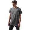 T-shirt Long T-shirt Cold Dye gris foncé