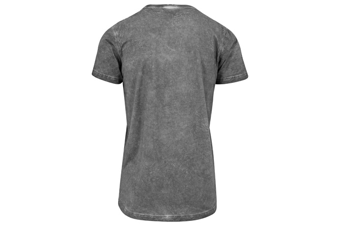 T-Shirt Shaped Long T-Shirt Cold Dye dunkelgrau