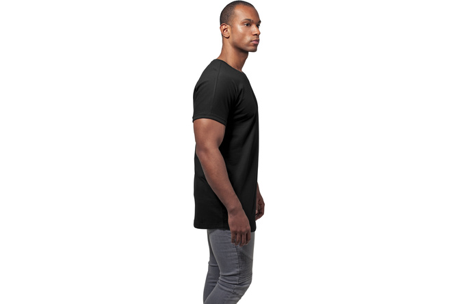 T-Shirt Long Shaped Turnup black