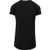 T-Shirt Long Shaped Turnup schwarz