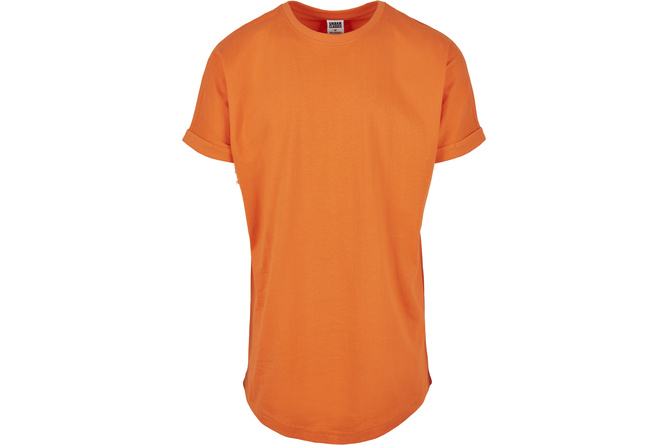 T-Shirt Long Shaped Turnup mandarin