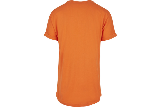 T-shirt Long Shaped Turnup mandarin