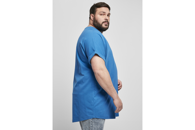 T-Shirt Long Shaped Turnup sporty blue