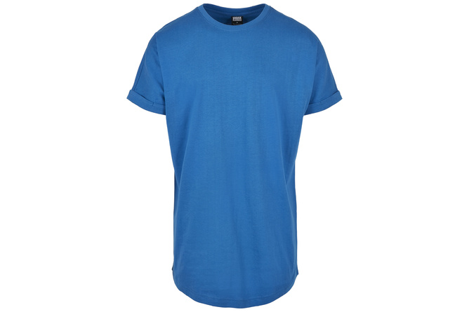 T-Shirt Long Shaped Turnup sporty blue