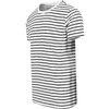 T-Shirt Striped white/black