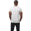 T-Shirt Space Dye Turnup weiß/grau