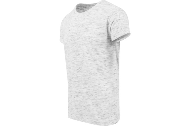 T-shirt Space Dye Turnup blanc/gris