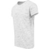 Camiseta Space Dye Turnup blanco/gris