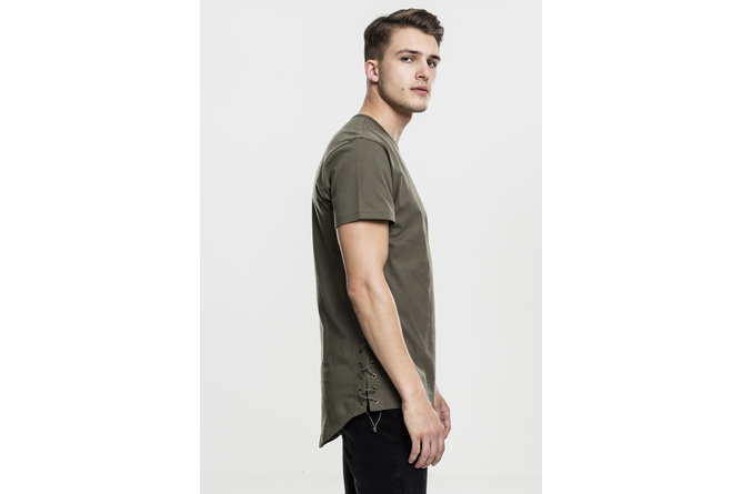 T-shirt Lace Up Long olive