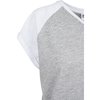 T-Shirt Contrast Raglan Ladies grey/white
