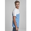 T-shirt Color Block Summer Pocket horizon blu/bianco
