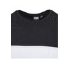 T-shirt Contrast Panel nero/bianco