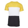 T-Shirt Color Block schwarz/chrome gelb/weiß