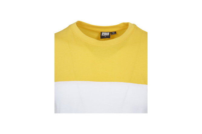 Camiseta Color Block negro/amarillo cromo/blanco