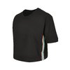T-Shirt Multicolor Side Taped Damen schwarz