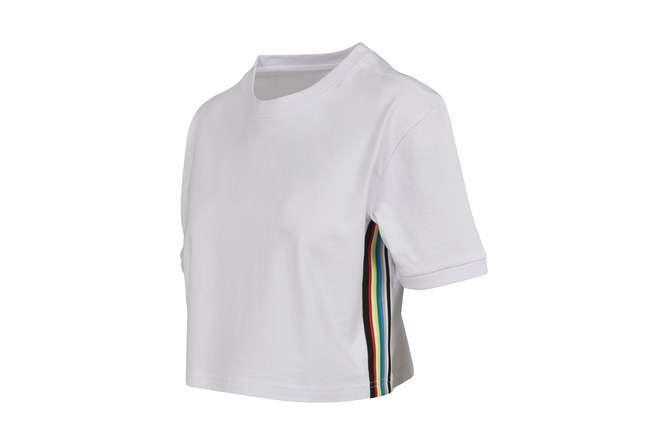 Camiseta Multicolor Side Taped Ladies blanca