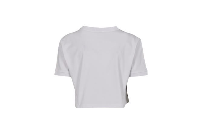 T-Shirt Multicolor Side Taped Damen weiß