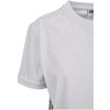 T-Shirt Multicolor Side Taped Ladies white