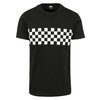 T-Shirt Check Panel schwarz/weiß