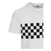 T-shirt Check Panel nero/bianco
