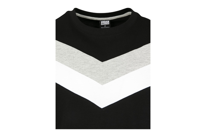 T-Shirt Arrow Panel black/grey/white
