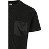 T-shirt Modal Mix Pocket nero