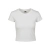 T-Shirt Stretch Jersey Cropped Ladies white