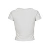 T-shirt Stretch Jersey Cropped donna bianco