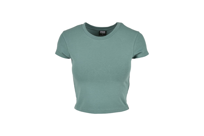 T-Shirt Stretch Jersey Cropped Ladies pale leaf