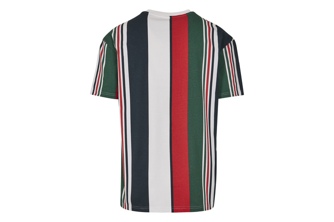 T-shirt Heavy Oversized Big AOP Stripe bianco/navy