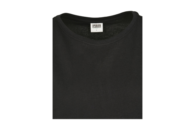T-Shirt Organic Extended Shoulder Damen schwarz