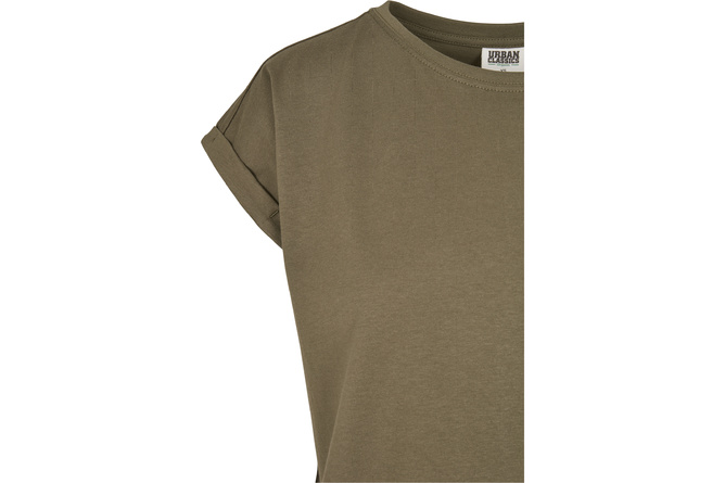T-Shirt Organic Extended Shoulder Ladies olive
