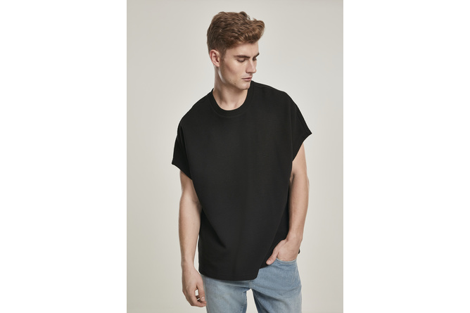 T-Shirt Cut On Sleeve Naps Interlock schwarz