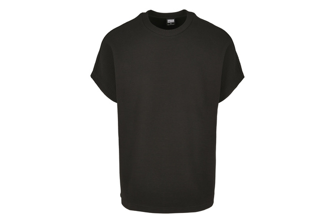 T-Shirt Cut On Sleeve Naps Interlock black